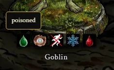 Combat condition icons in Mysteries & Perils